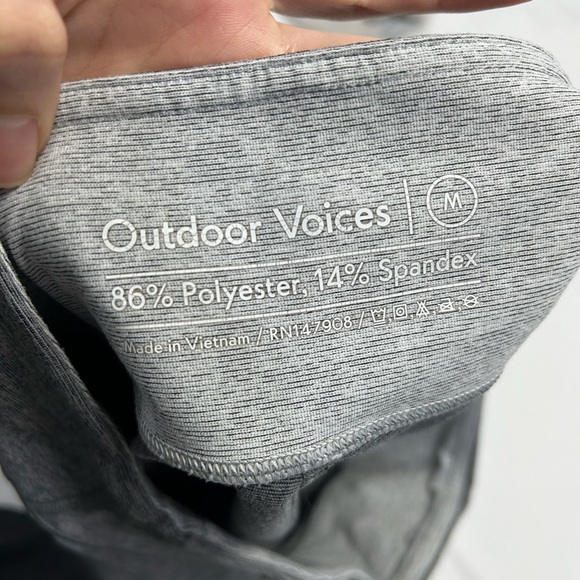 Outdoor Voices Gray Colorblock full length leggings Activewear - Picture 4 of 5